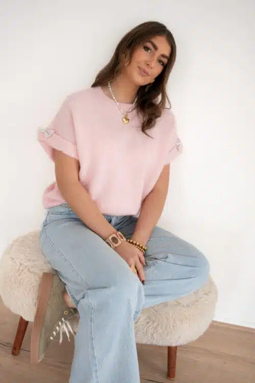 Lynn Bow Sweater Pink *