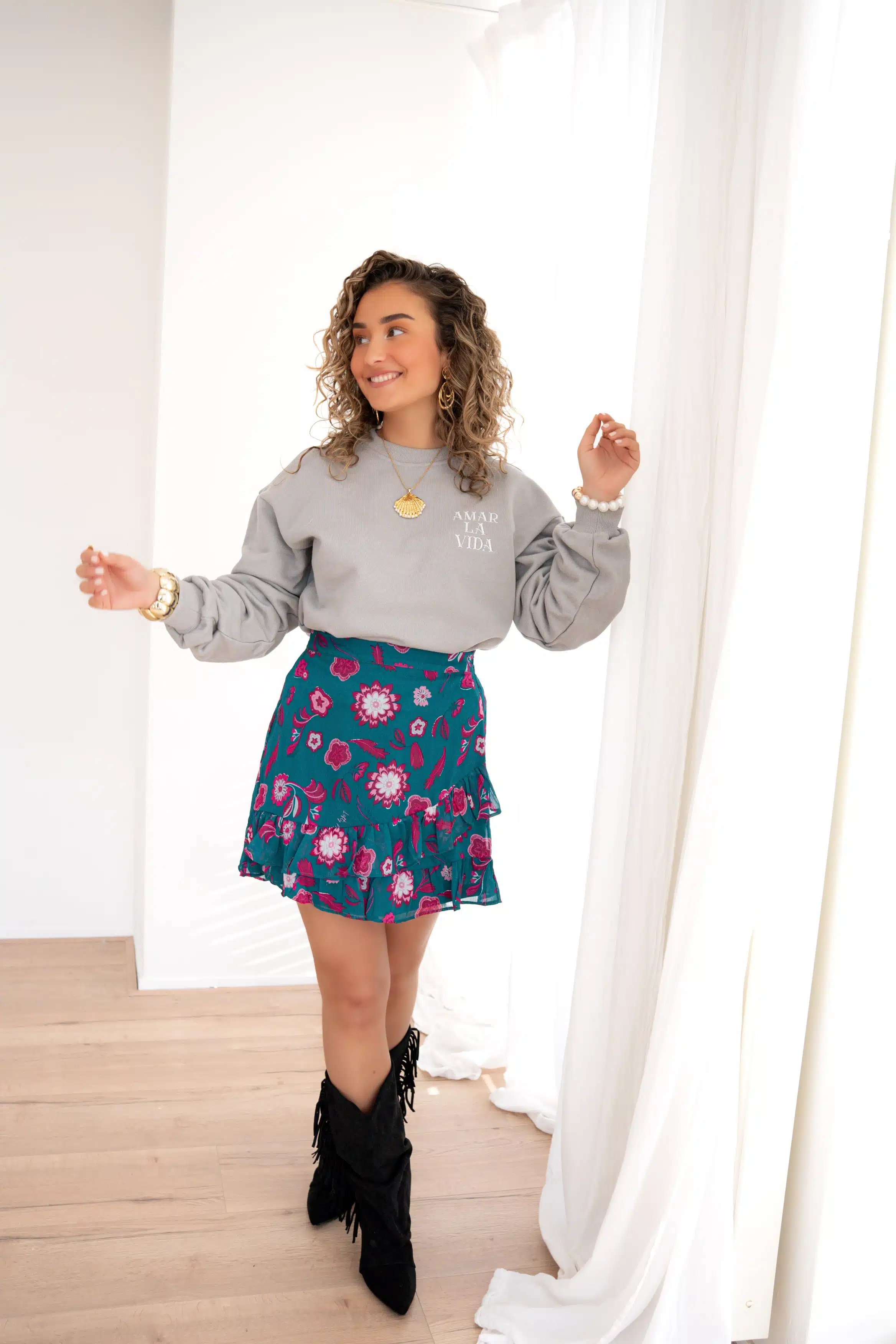 Lofty Manner Sweater Brinley Grey - Afbeelding 6