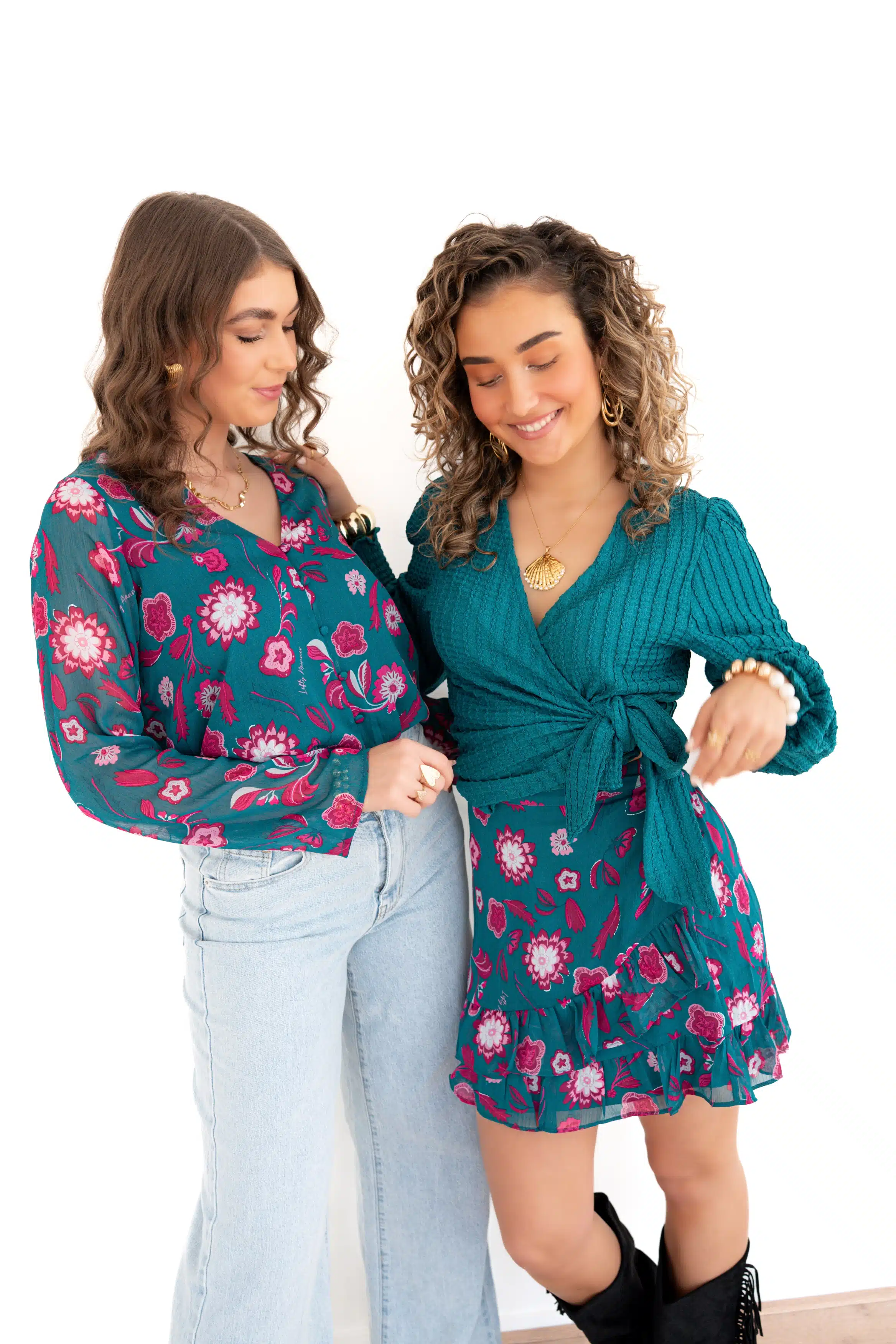 Lofty Manner Top Cirelle Teal - Afbeelding 5