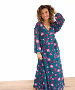 Lofty Manner Dress Caela Silver Flower