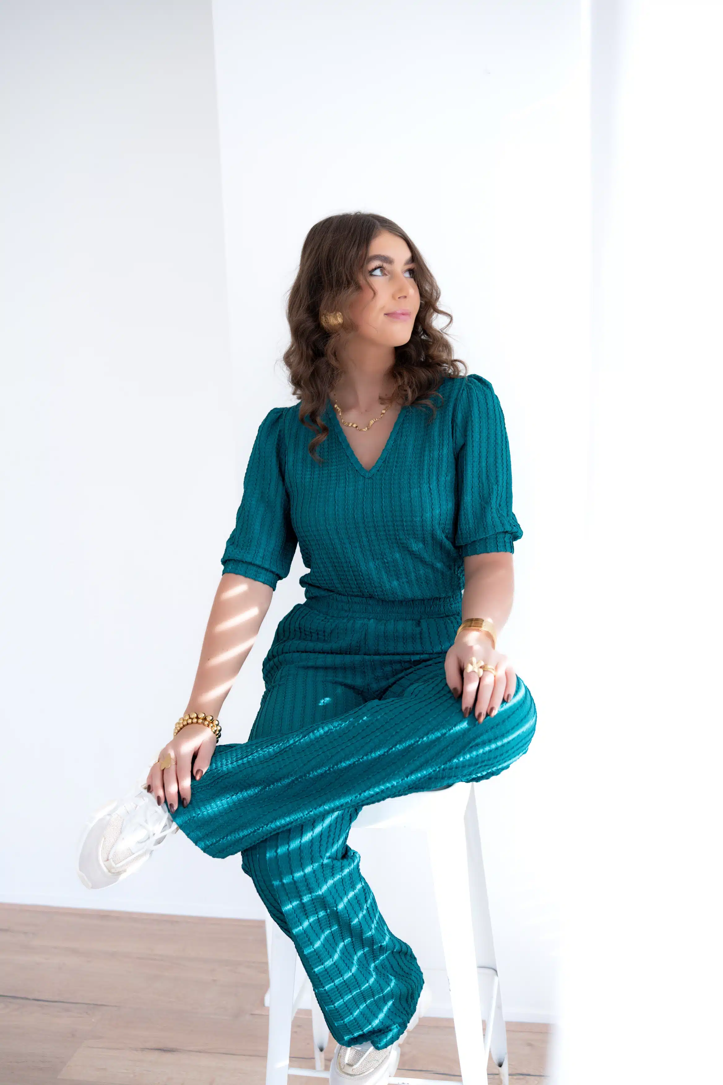 Lofty Manner Trouser Amaris Teal - Afbeelding 4