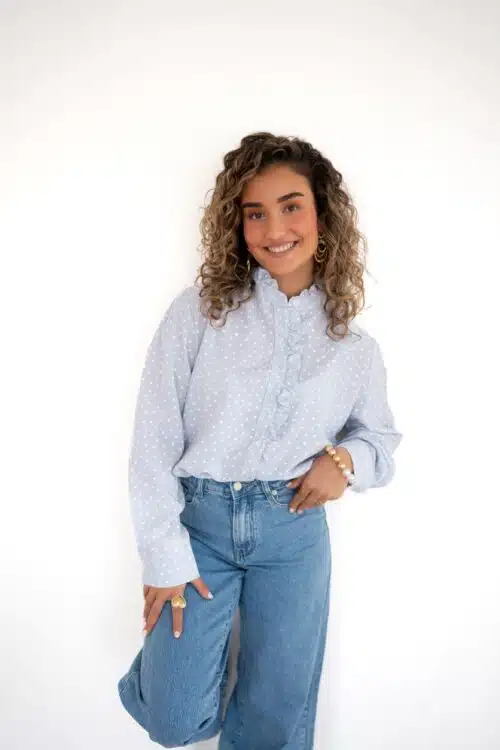 Kiki Heart Blouse Blue ^