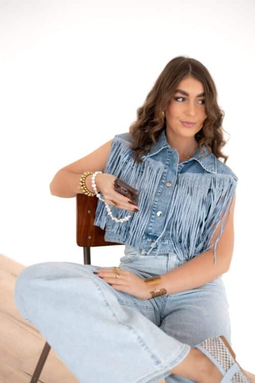 Tess Jeans Gilet Franje *