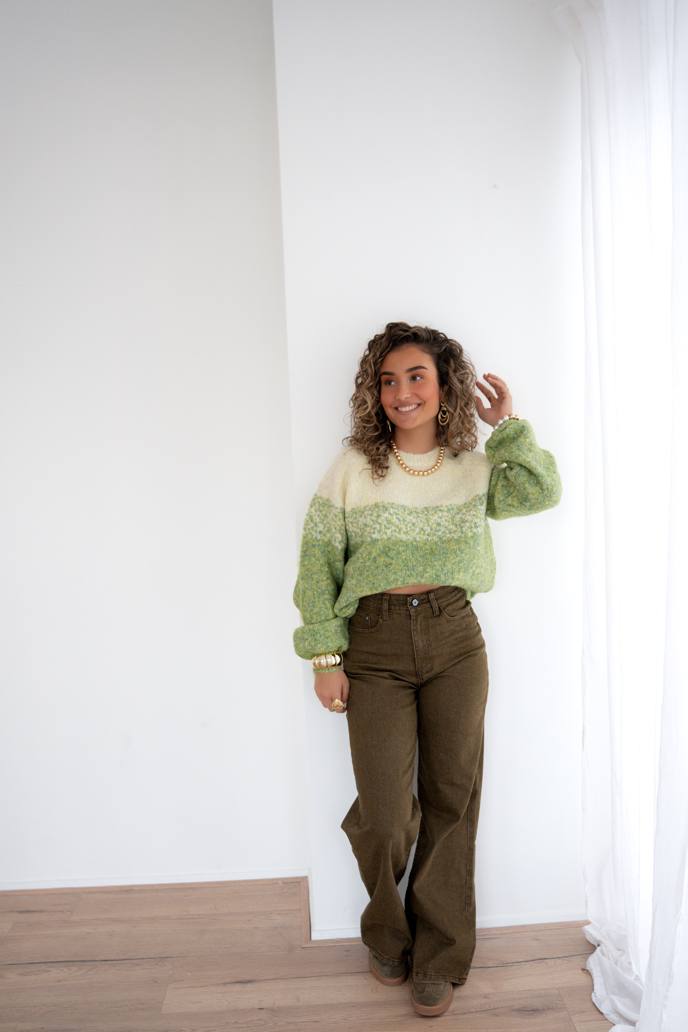 Isabel Wide Leg Jeans Army 7172 - Afbeelding 3