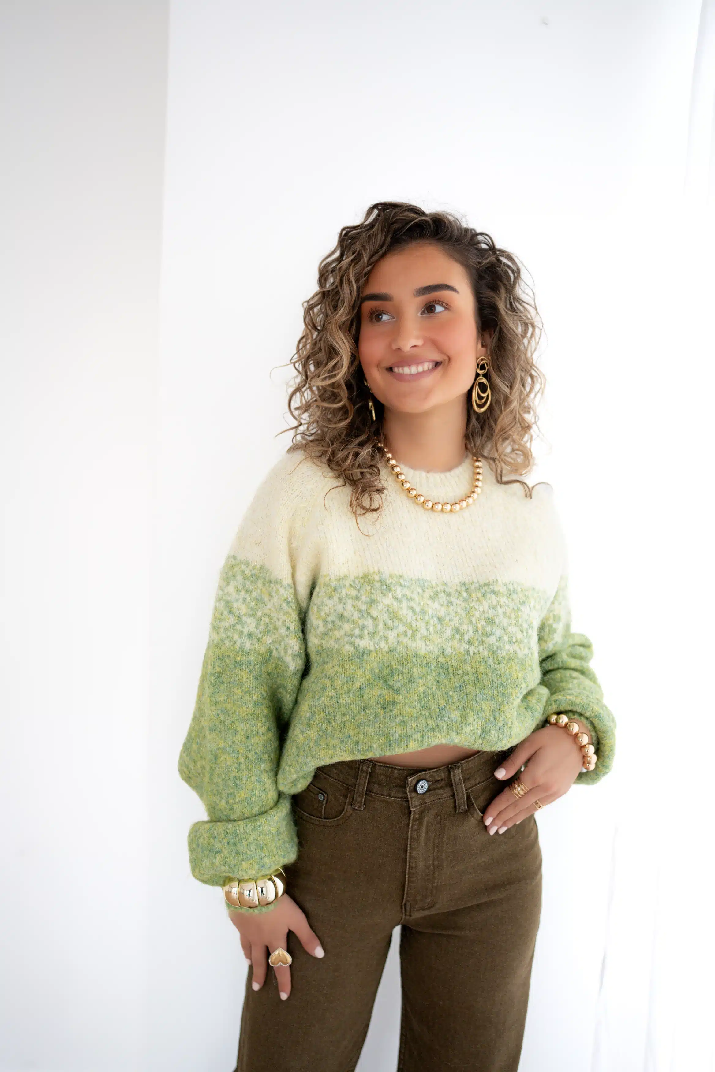 Nina Sweater Green ~ - Afbeelding 8