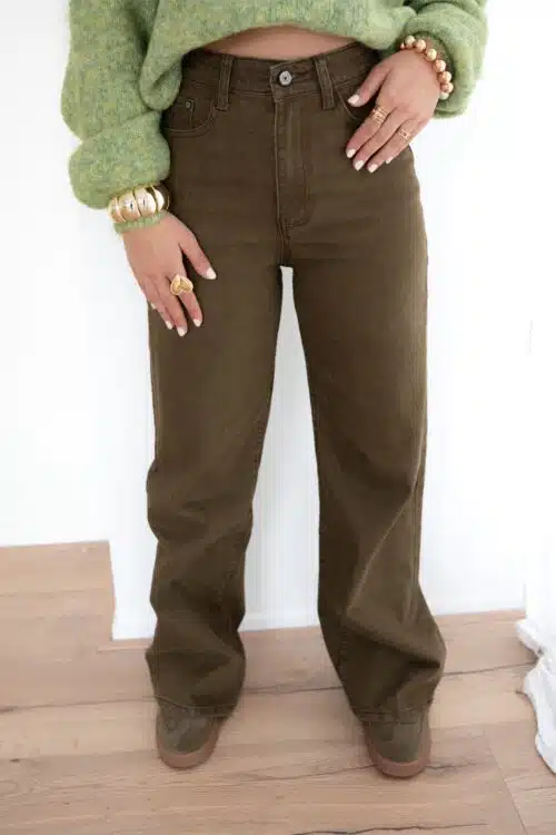 Isabel Wide Leg Jeans Army 7172 - 38