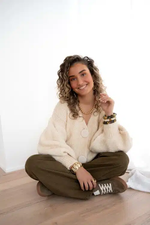 Noor Cardigan Beige .