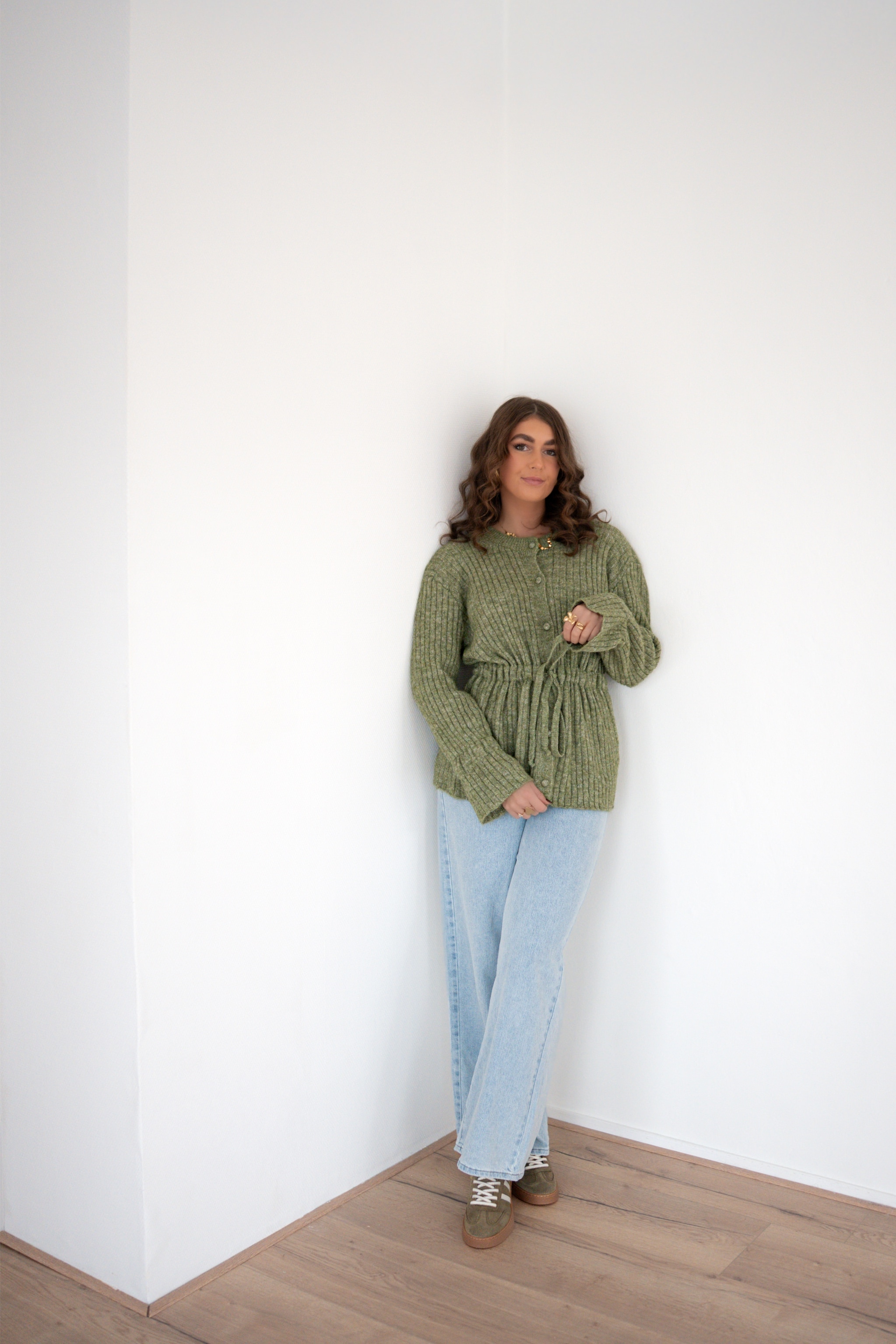 Merel Strik Cardigan Green | - Afbeelding 5