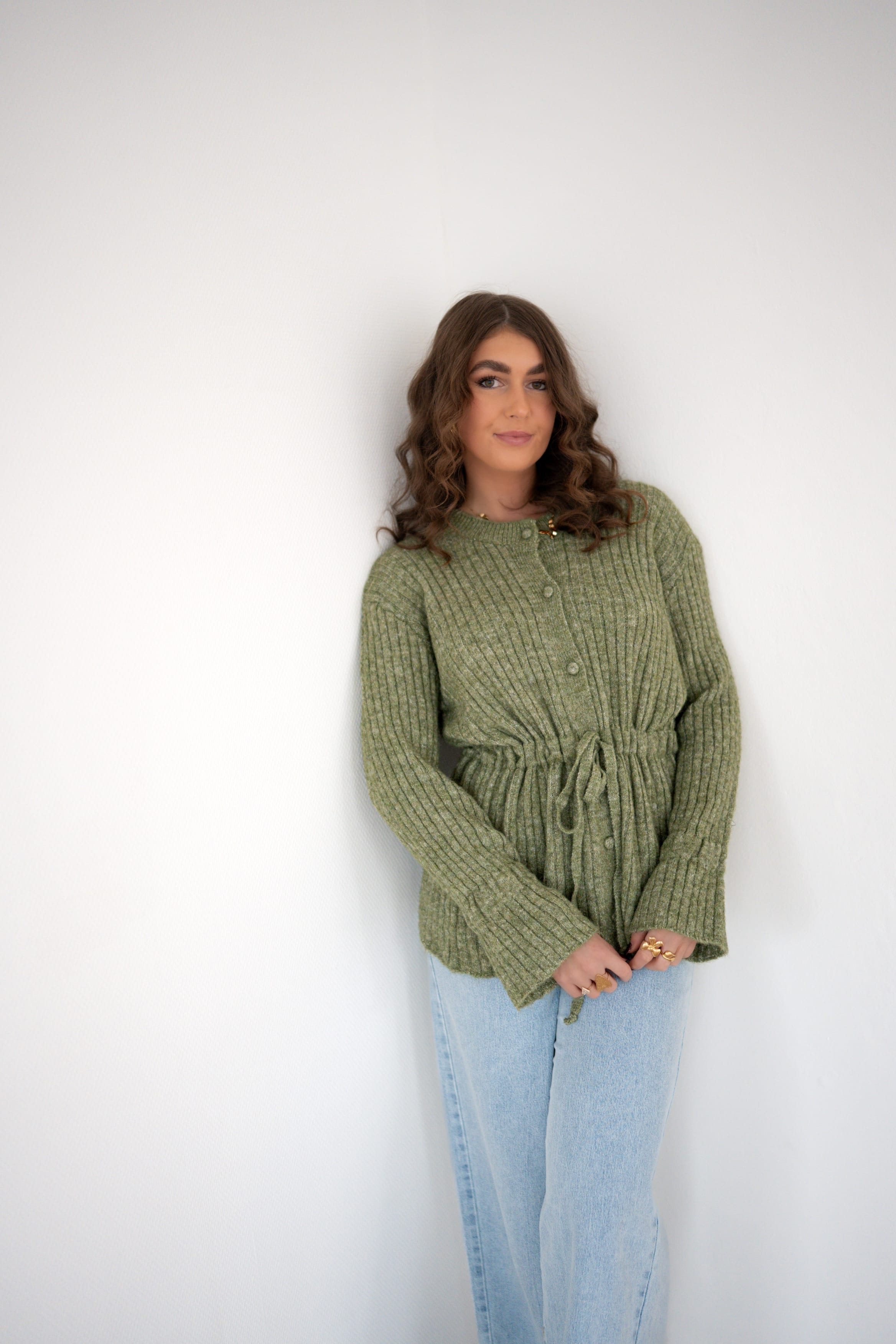 Merel Strik Cardigan Green | - Afbeelding 3