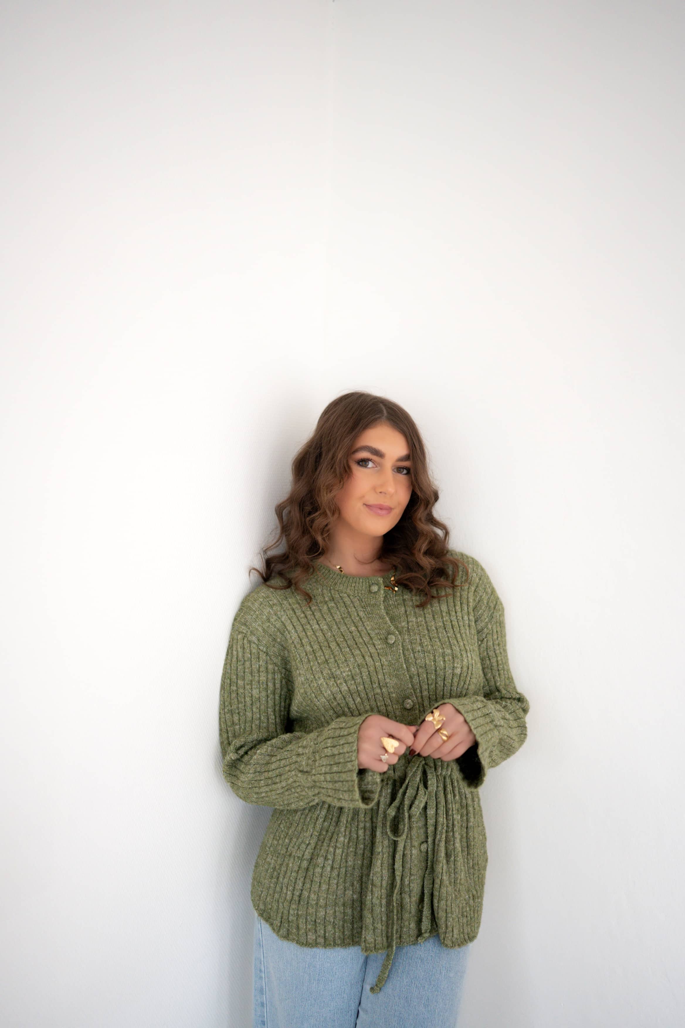 Merel Strik Cardigan Green | - Afbeelding 4