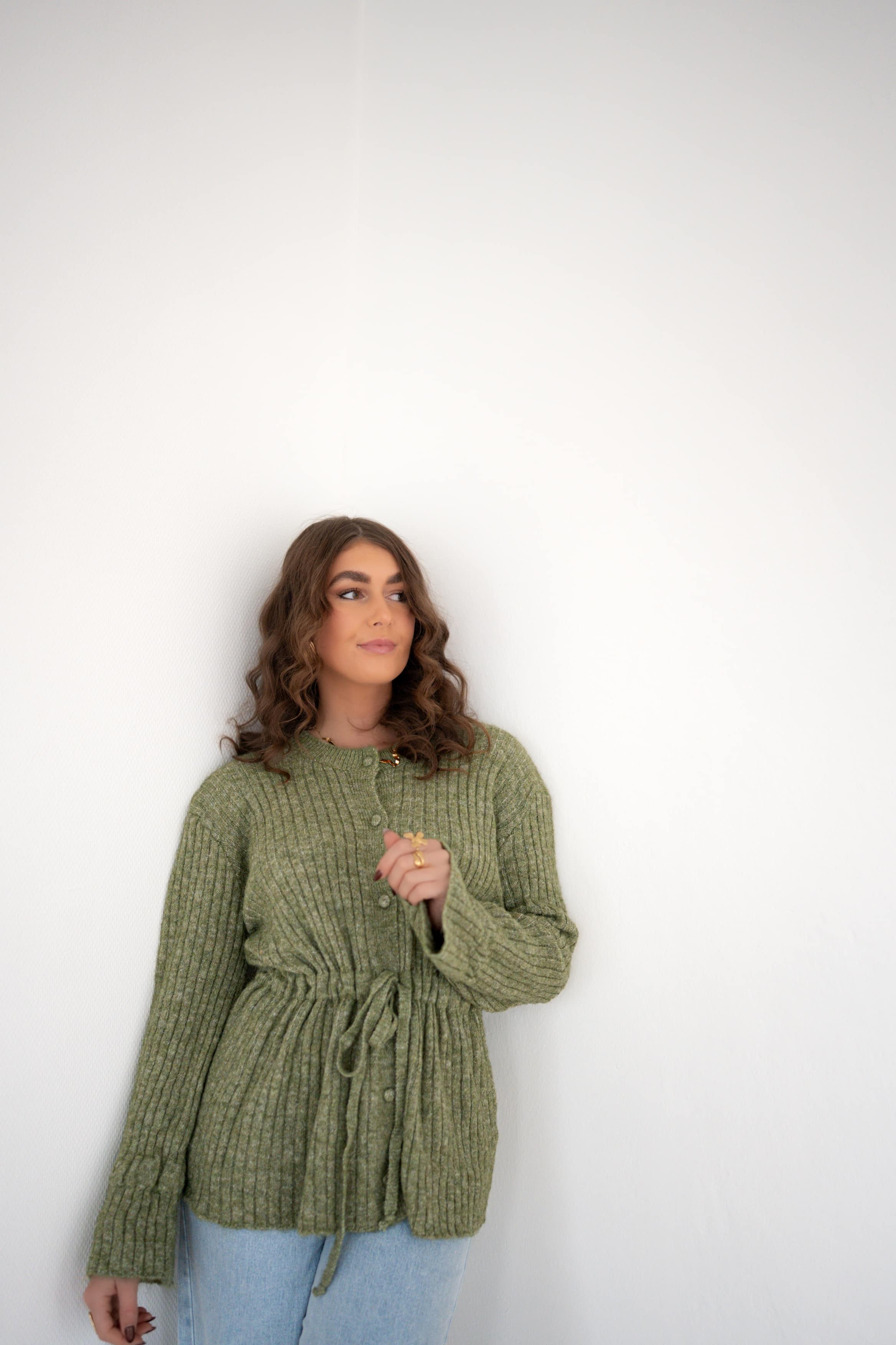 Merel Strik Cardigan Green | - Afbeelding 2