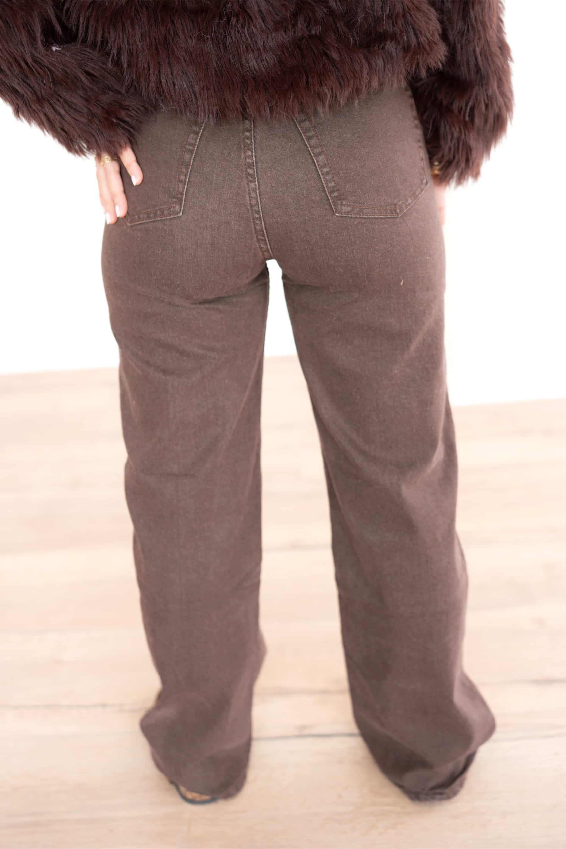 Julie Wide Leg Jeans Choco 7172 - Afbeelding 4