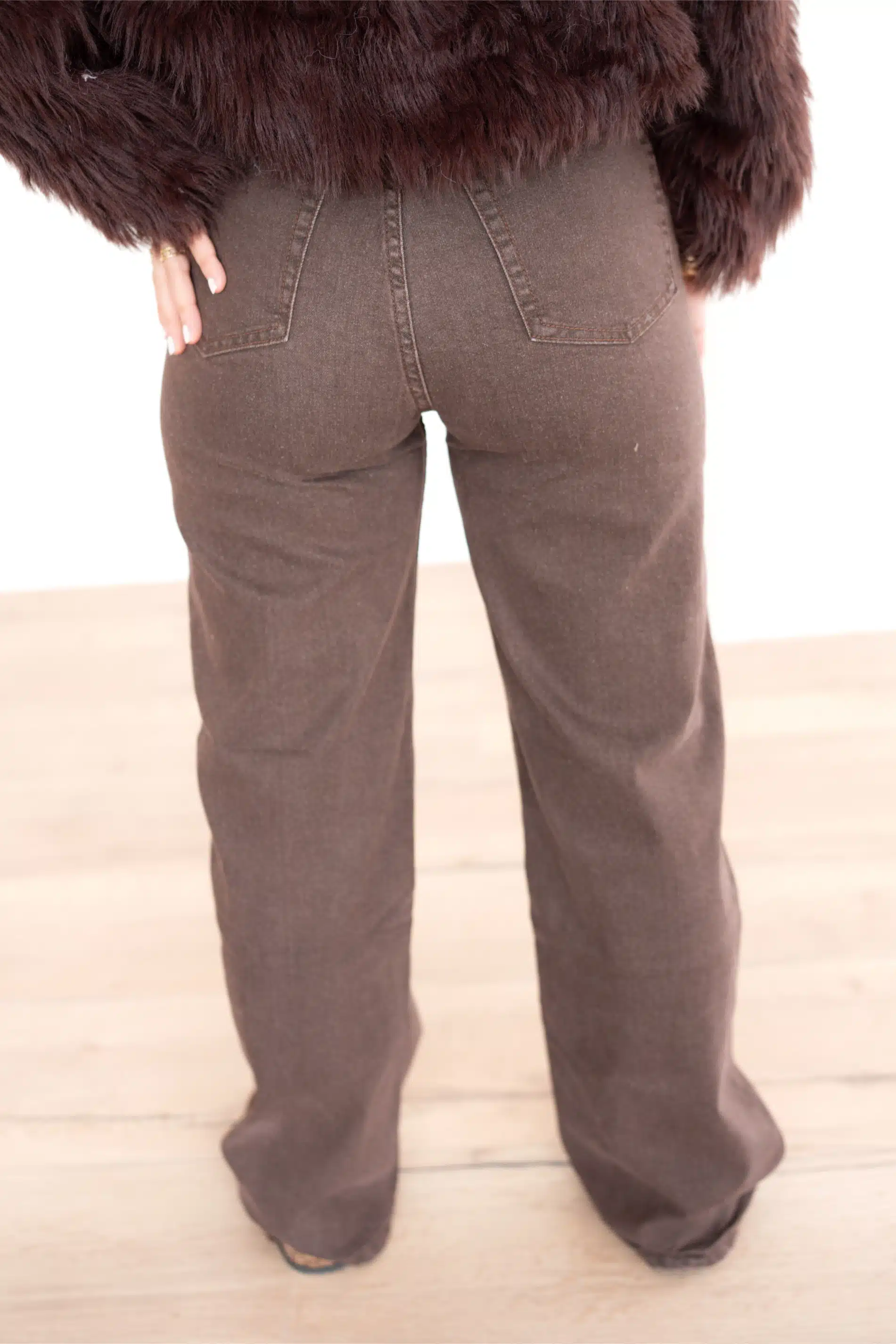 Julie Wide Leg Jeans Choco 7172 - Afbeelding 4