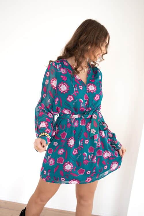 Lofty Manner Dress Lux Silver Flower