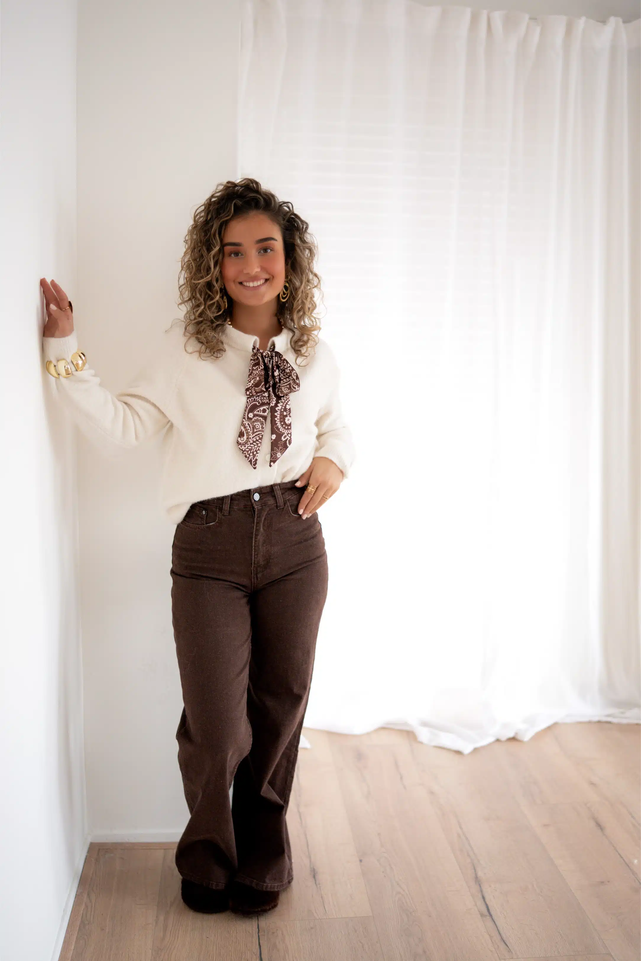 Julie Wide Leg Jeans Choco 7172 - Afbeelding 3