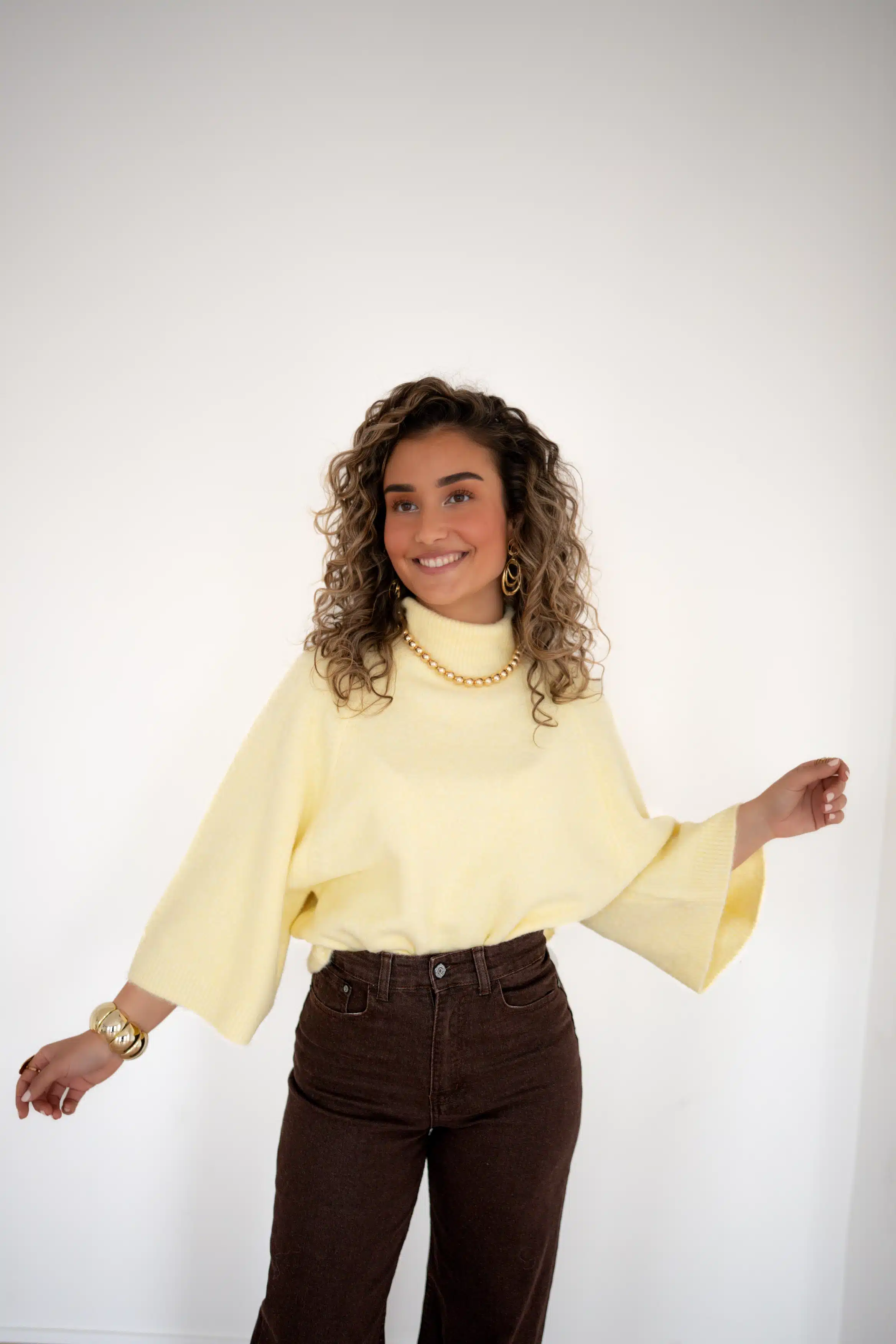 Tina Sweater Yellow * - Afbeelding 5