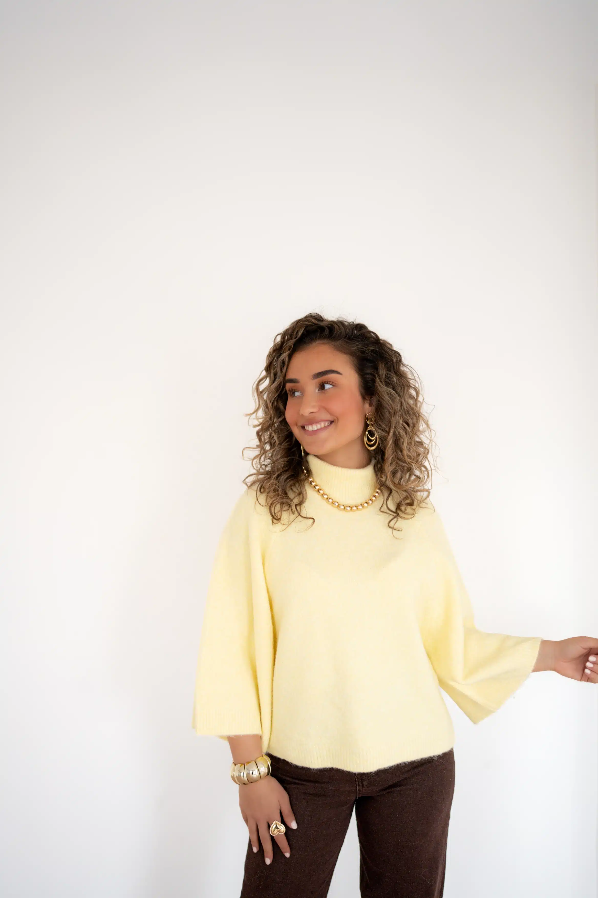 Tina Sweater Yellow * - Afbeelding 4