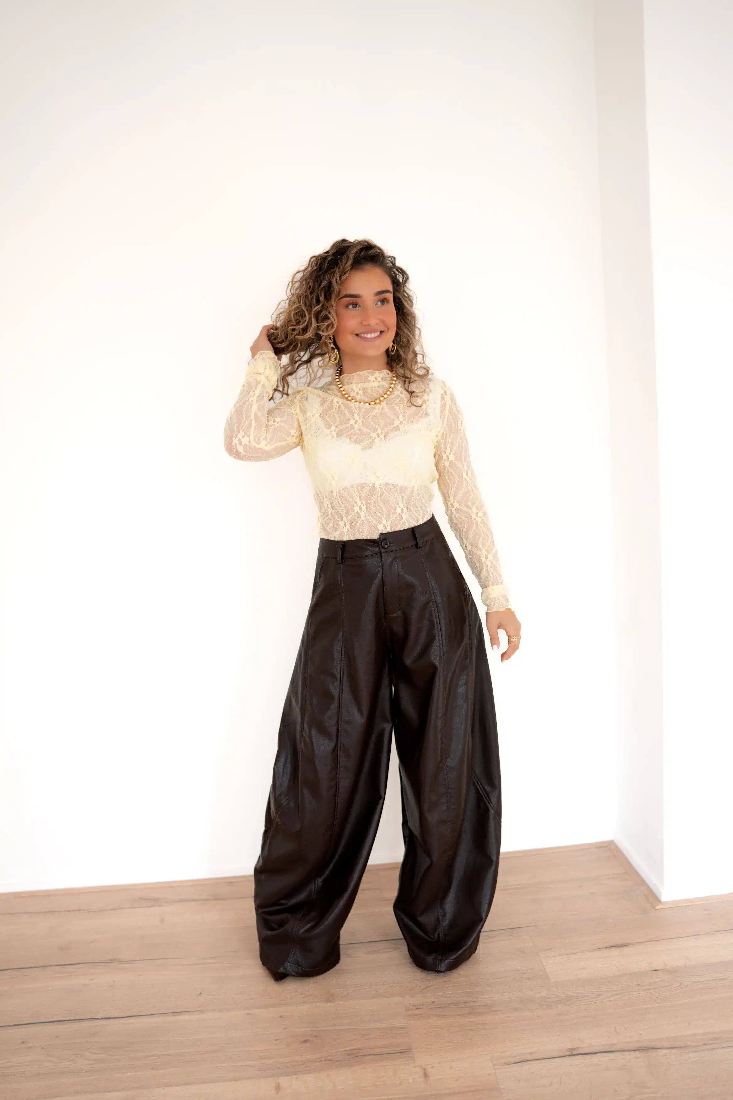 Jill Mesh Top Yellow ^ - Afbeelding 4