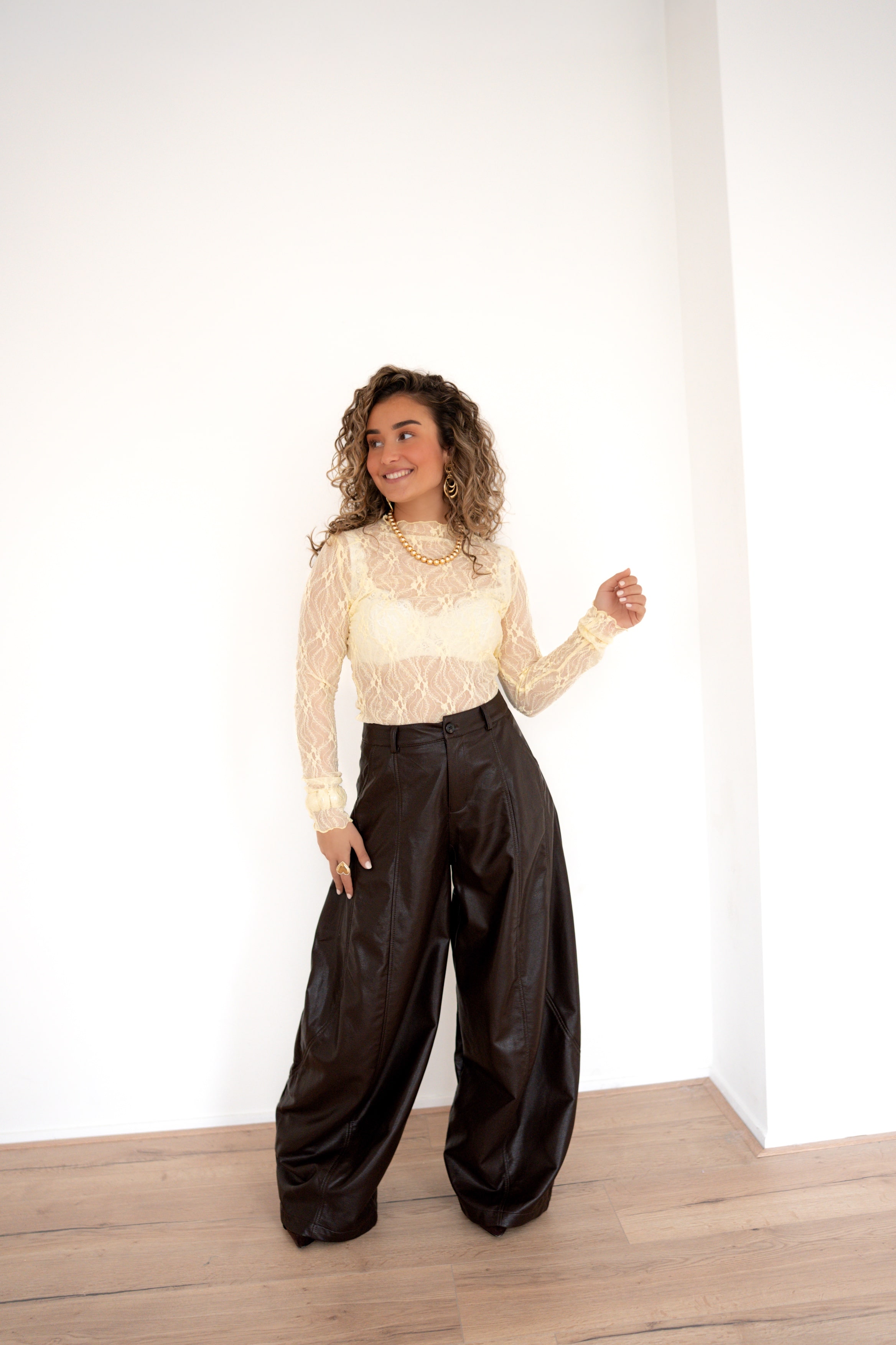 Jill Mesh Top Yellow ^ - Afbeelding 6