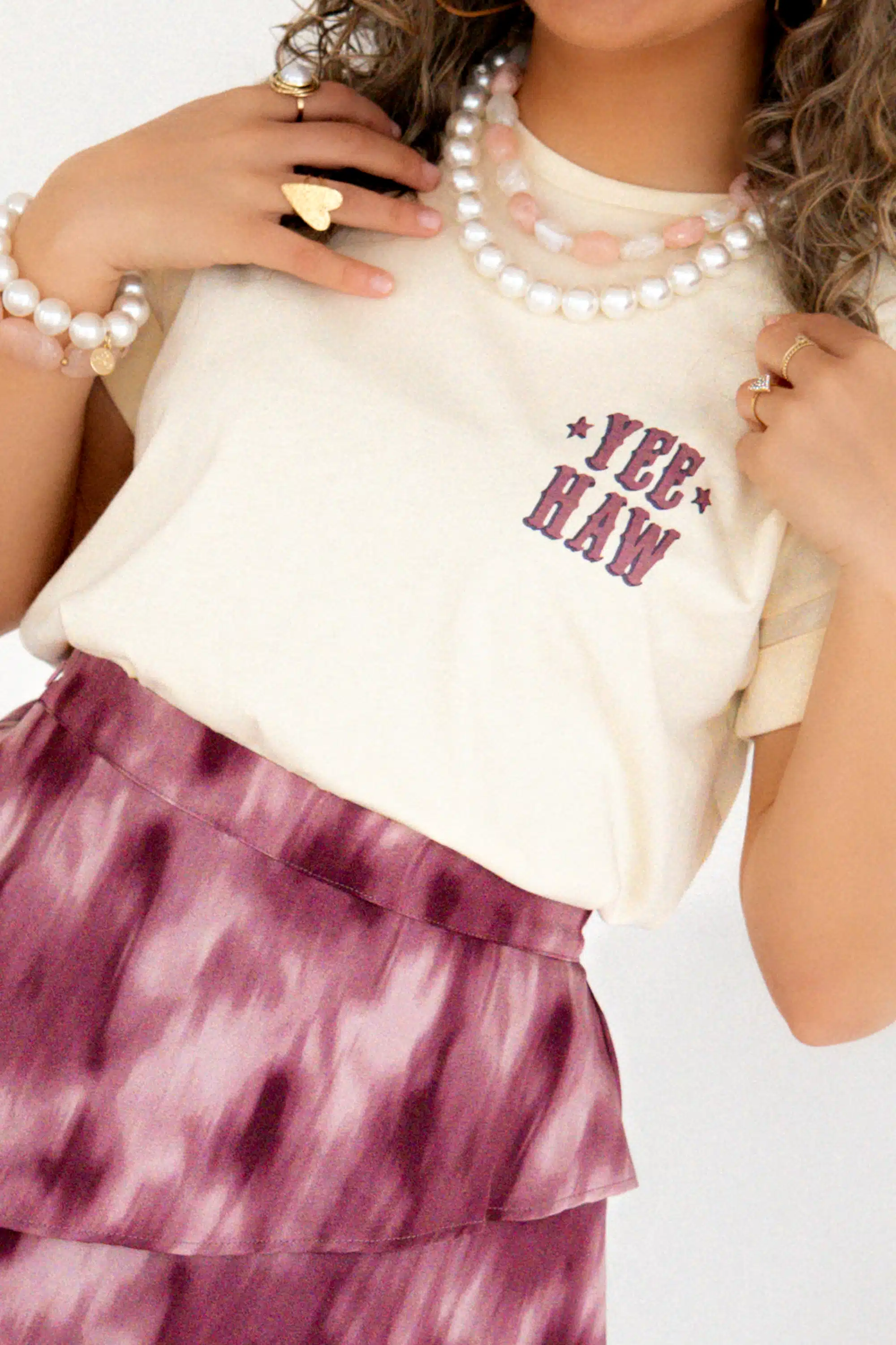 Lofty Manner T-Shirt Omera Ecru - Afbeelding 2