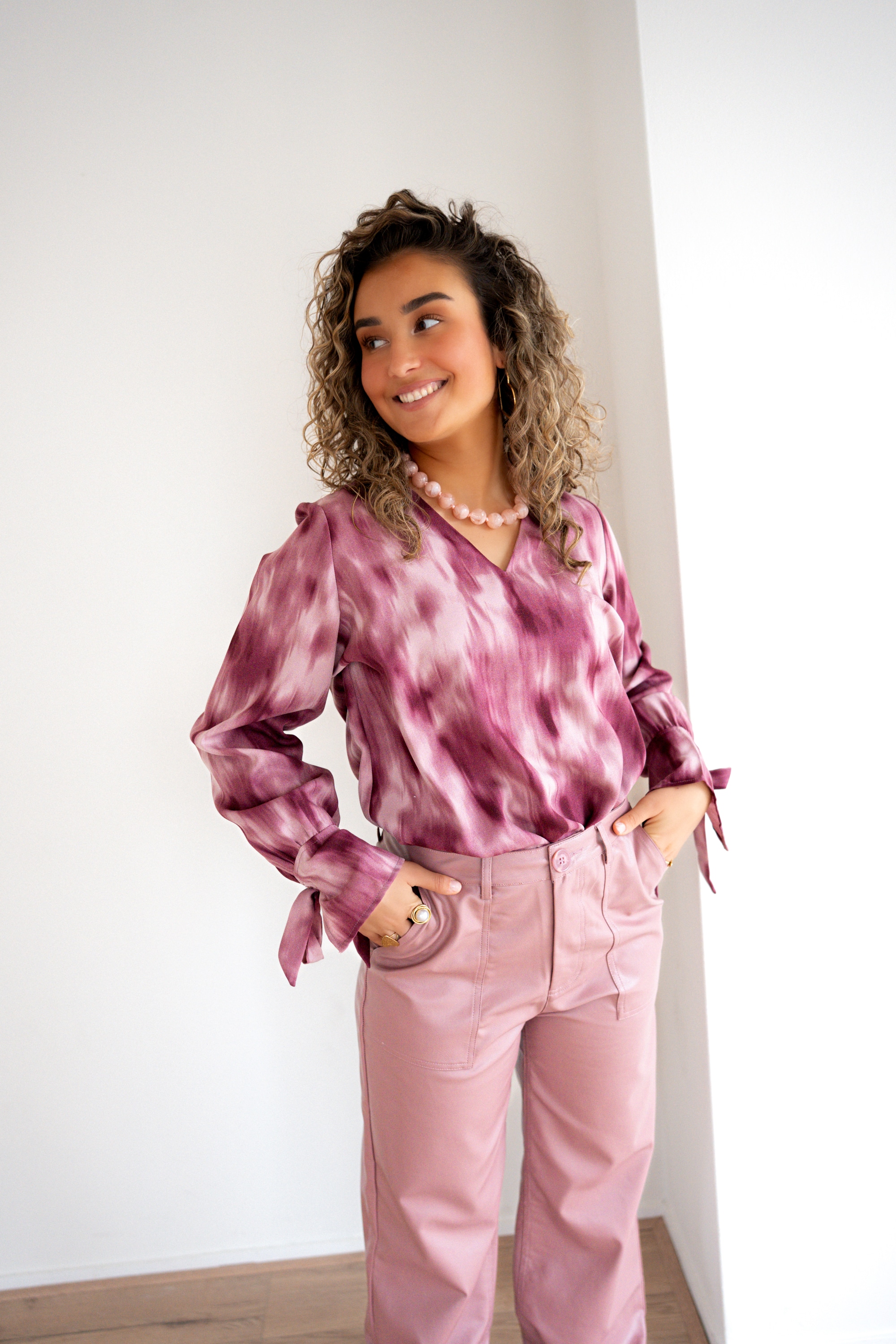 Lofty Manner Blouse Lora Mauve Ombre - Afbeelding 8