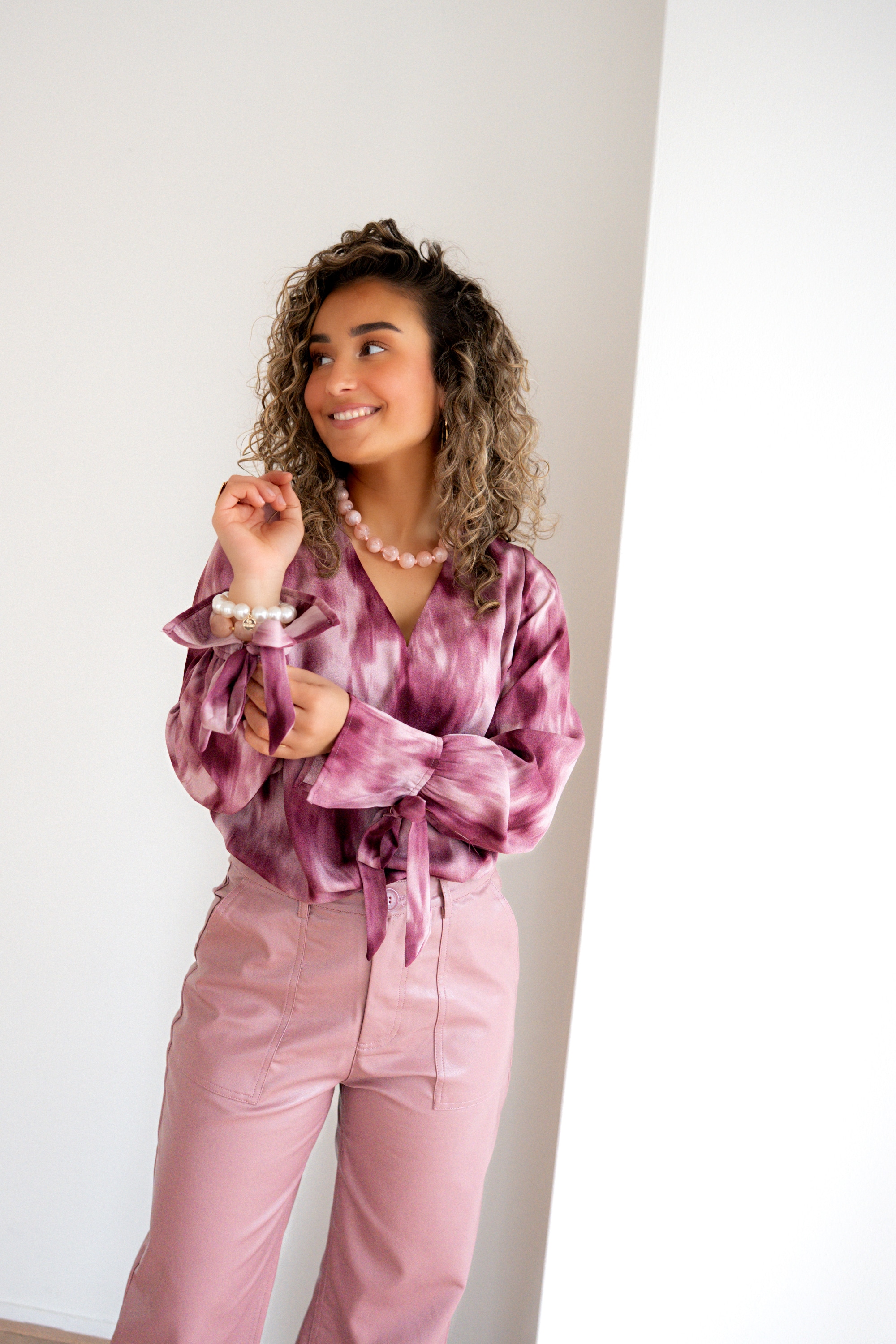 Lofty Manner Blouse Lora Mauve Ombre - Afbeelding 3