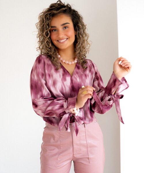 Lofty Manner Blouse Lora Mauve Ombre