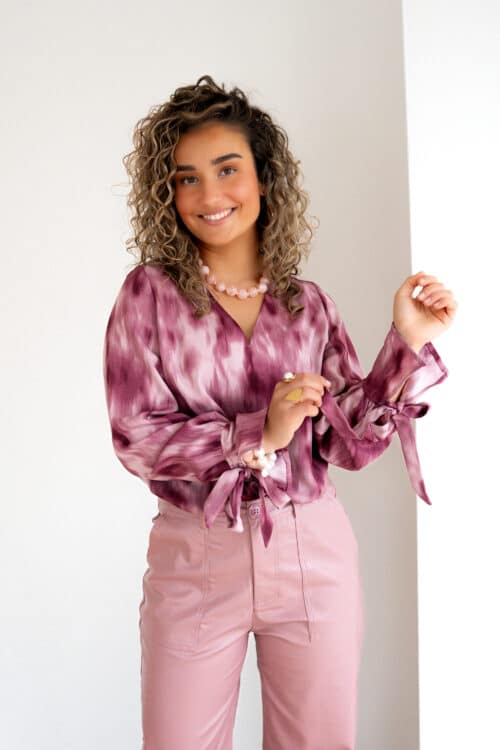 Lofty Manner Blouse Lora Mauve Ombre