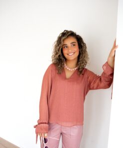 Alternative view of Lofty Manner Blouse Lora Maeve Pink