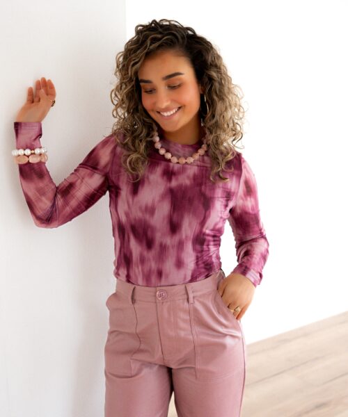 Lofty Manner Top Zina Mauve Ombre