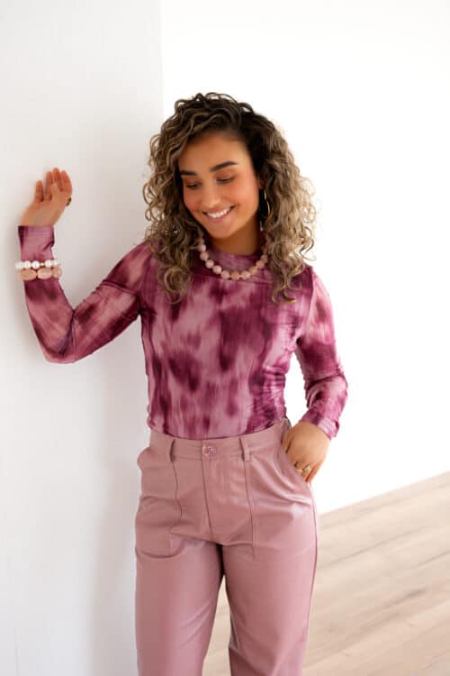 Lofty Manner Top Zina Mauve Ombre