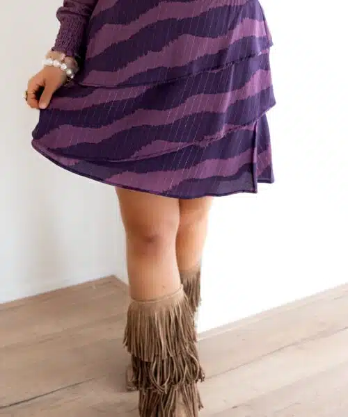 Lofty Manner Skirt Ayra Purple Faded