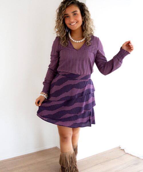 Alternative view of Lofty Manner Blouse Mealis Purple