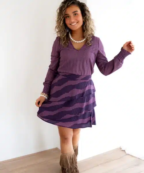 Alternative view of Lofty Manner Blouse Mealis Purple