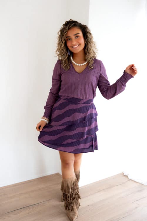 Alternative view of Lofty Manner Blouse Mealis Purple