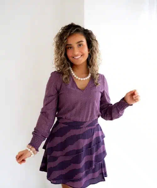 Lofty Manner Blouse Mealis Purple