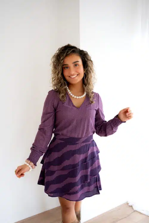 Lofty Manner Blouse Mealis Purple - s