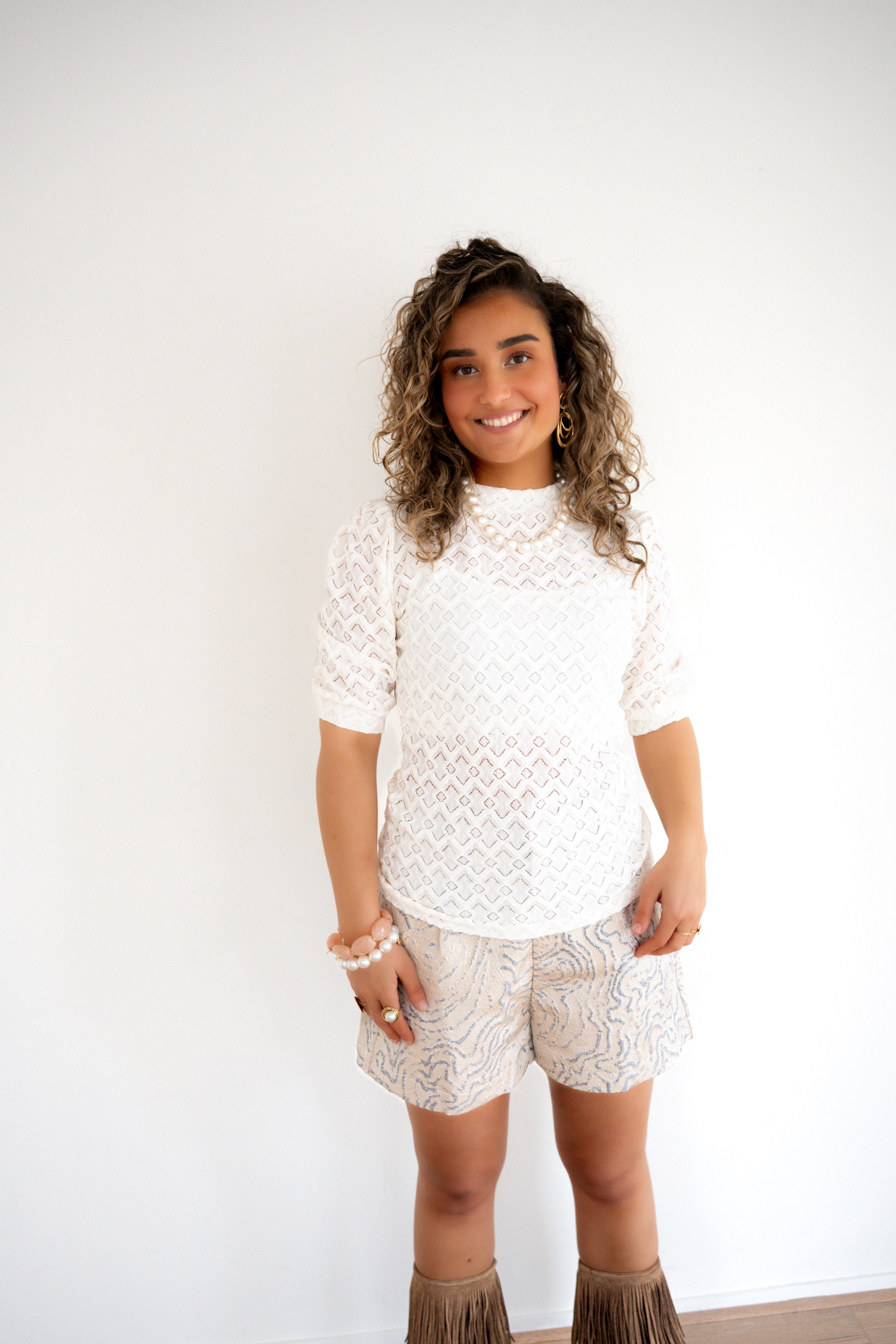 Lofty Manner Top Mire Ecru - Afbeelding 3