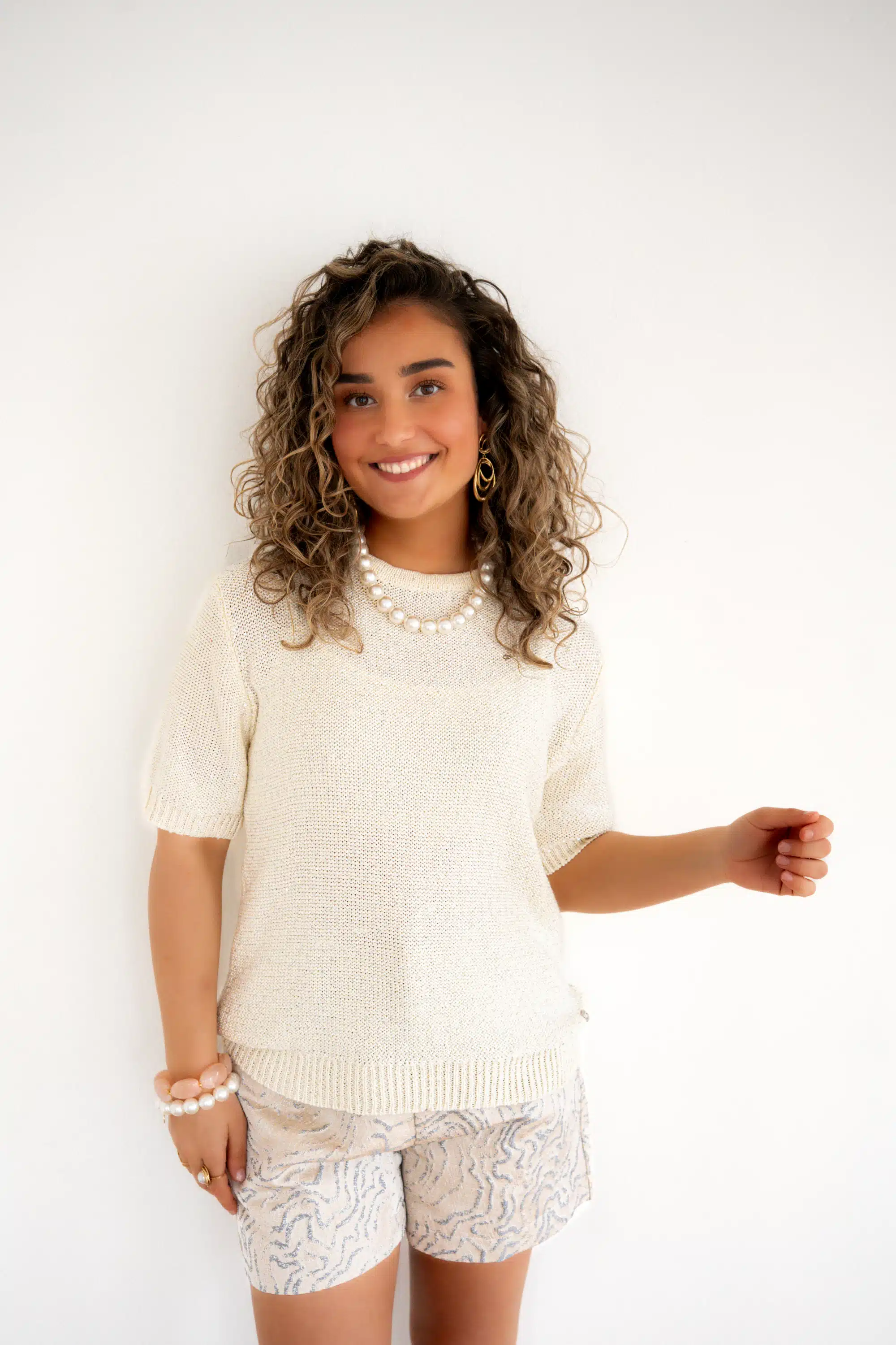 Lofty Manner Top Tilia White Silver - Afbeelding 4