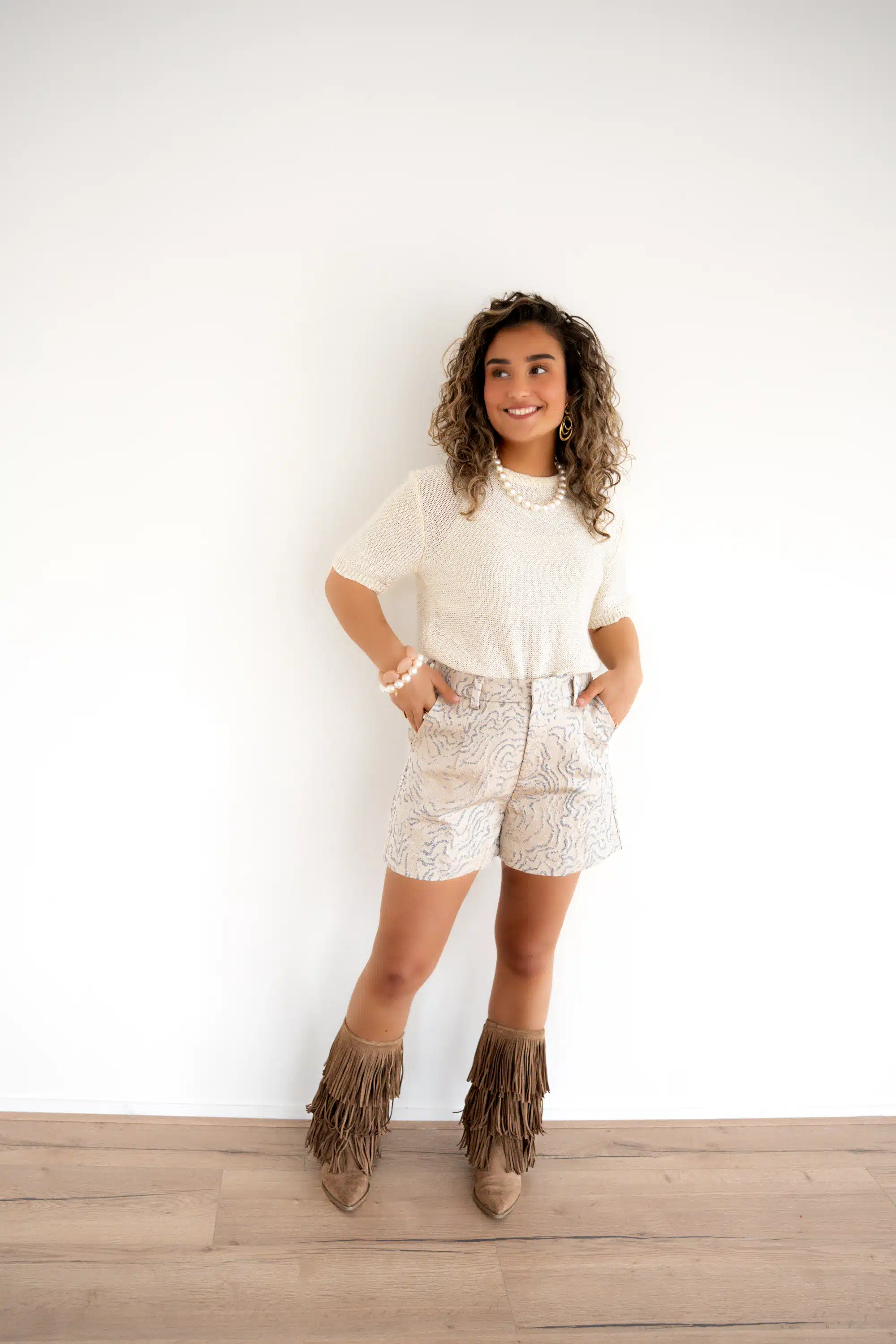 Lofty Manner Top Tilia White Silver - Afbeelding 5