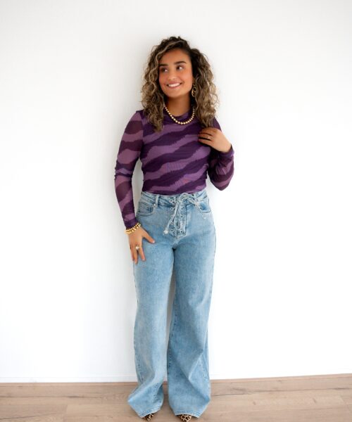 Alternative view of Lofty Manner Top Zina Purple Faded