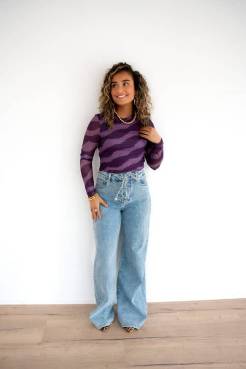 Alternative view of Lofty Manner Top Zina Purple Faded