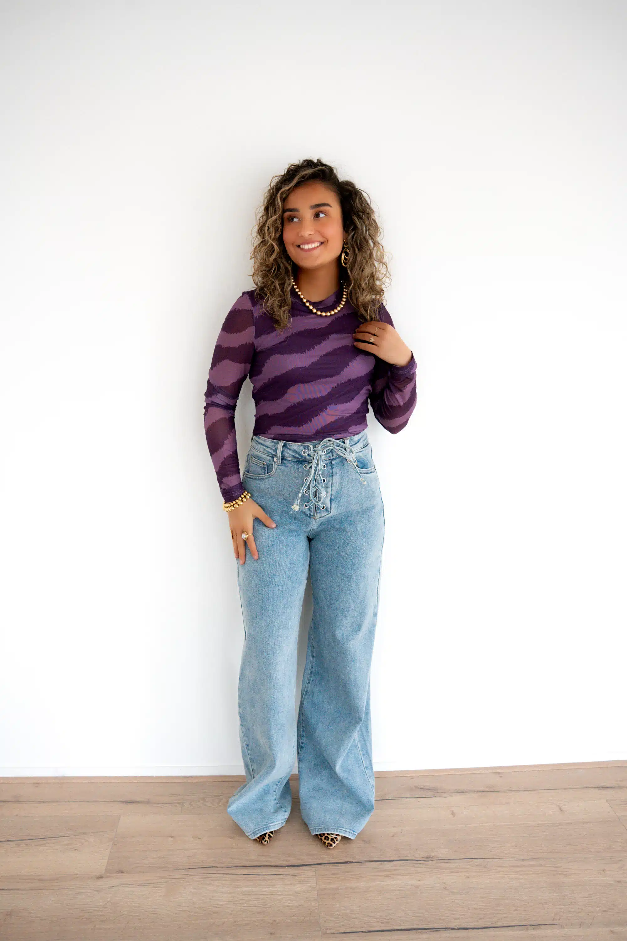 Lofty Manner Top Zina Purple Faded - Afbeelding 2