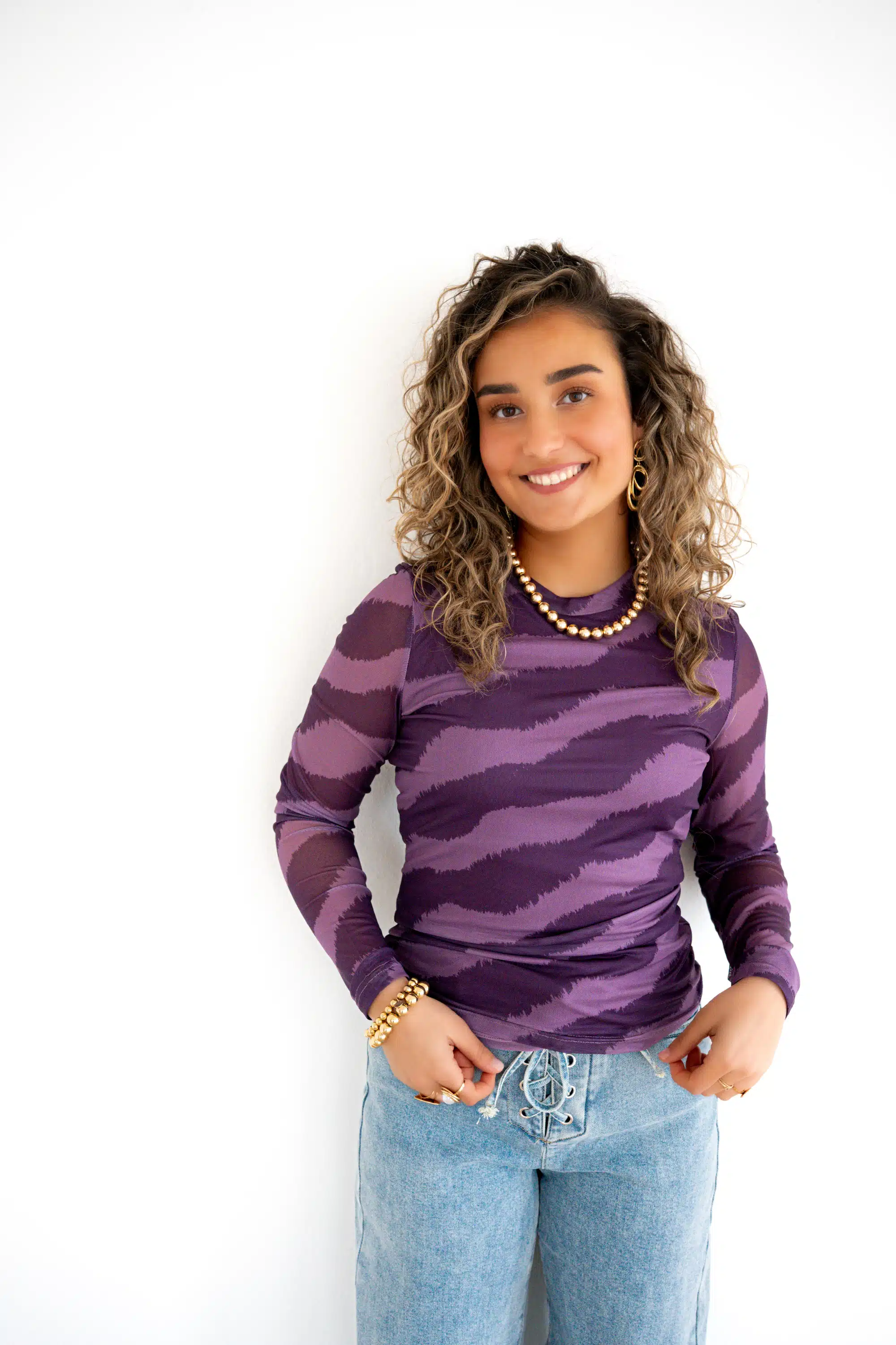 Lofty Manner Top Zina Purple Faded - Afbeelding 3