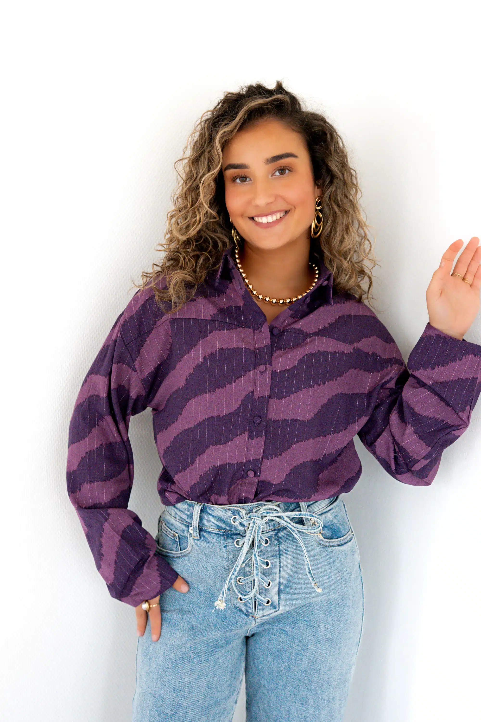 Lofty Manner Blouse Tova Purple Faded - Afbeelding 2