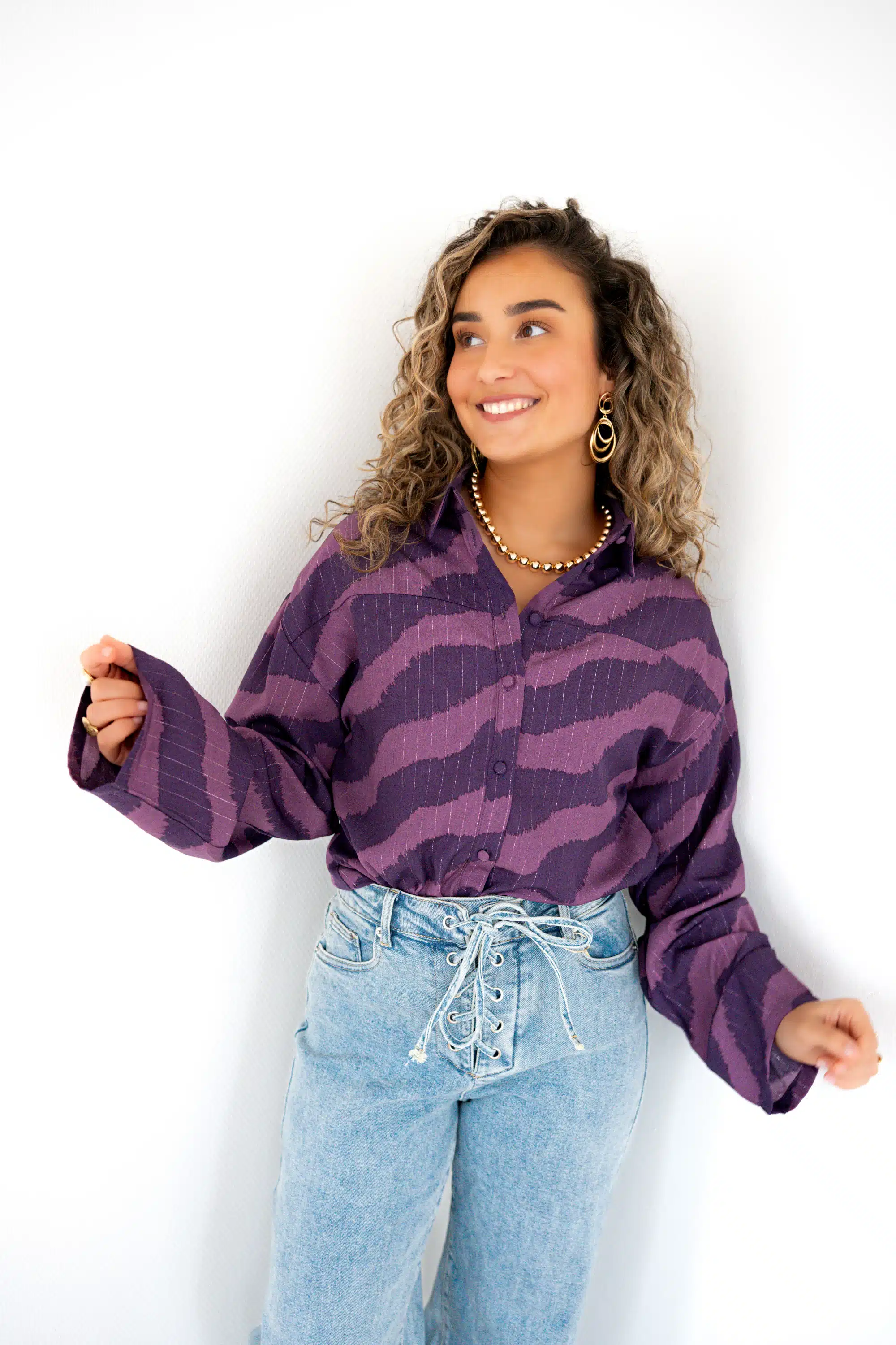 Lofty Manner Blouse Tova Purple Faded - Afbeelding 4