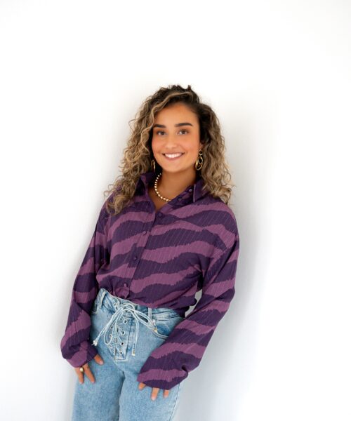 Lofty Manner Blouse Tova Purple Faded