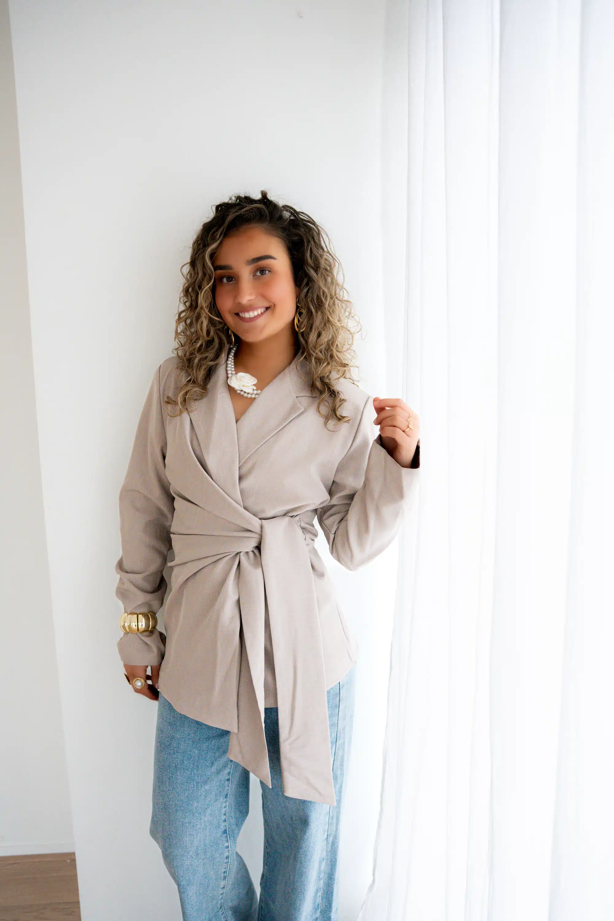 Nicha Blazer Taupe - Afbeelding 5