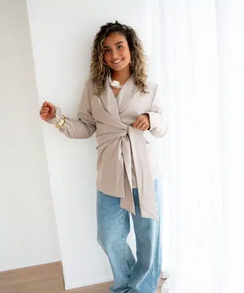 Alternative view of Nicha Blazer Taupe