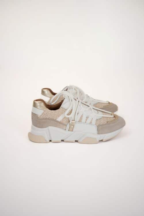 Dwrs Los Angeles Raffia Sand Champagne Sneakers